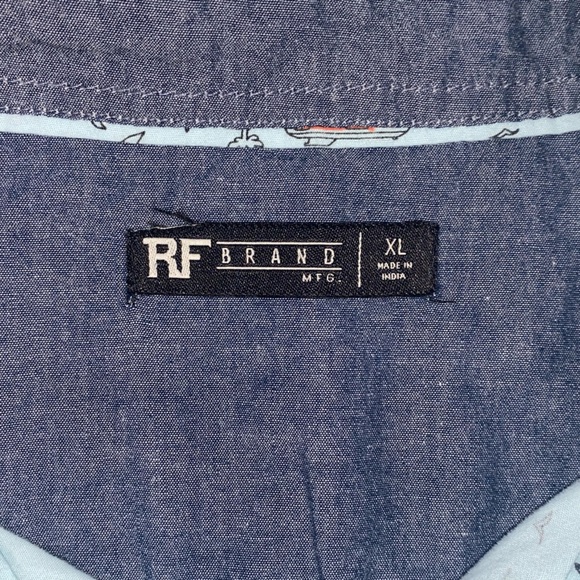 RF brand short sleeve button down - Picture 3 of 5